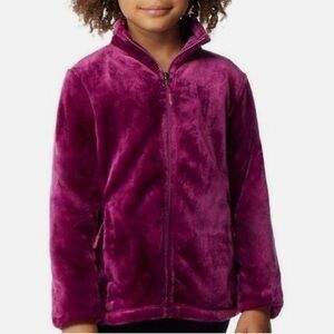 32 Degrees Girls Plush Zip Up Jacket size S 7/8